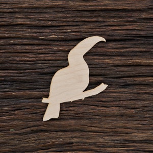 Wooden Toucan Shape For Crafts And Decoration - Laser Cut - Toucans - Toucan Art - Toucan Sam - Toucan Invitation