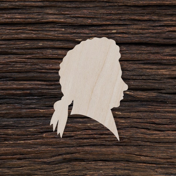 Wooden Mozart for Crafts and Decorations - Mozart Cut Out - Mozart Pendant - Mozart Magnet