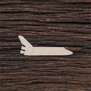 Wooden Spaceship for Crafts and Decorations - Spaceship Pin - Spaceship Model - Spaceship Pendant
