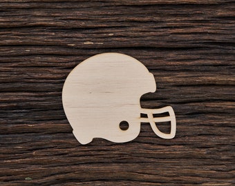 Forma De Casco De Fútbol De Madera Para Manualidades Y Decoración - Corte Láser - Fútbol - Casco - Fútbol Americano - Cascos De Fútbol