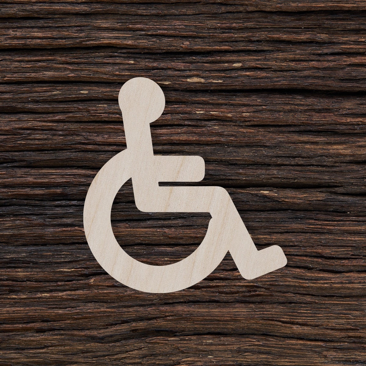 Wooden Handicap Symbol for Crafts and Decorations - Handicap Symbol ...