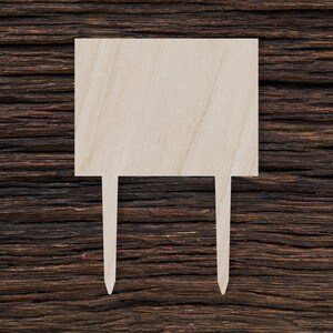 Marcador de plantas de madera para manualidades y decoraciones - Juego de marcadores de plantas - Marcador de plantas en blanco - Marcador de plantas personalizado