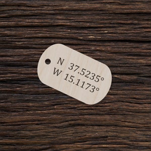Wooden Engraved Dog Tags Shape For Crafts And Decoration - Laser Cut -  Gift Tags - Clothing Tags - Personalized Tags - Custom Dog Tags
