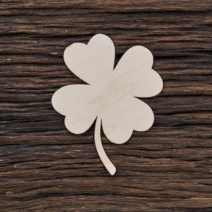 Wooden  For Crafts And Decorations - Wooden Blanks - Craft Blanks - Clover Shape - Lucky Clover - 4 Leaf Clover