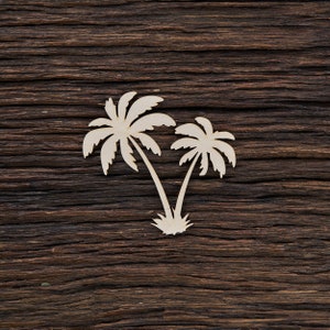 Wooden Palm Tree Shape For Crafts And Decoration - Laser Cut - Palm - Palm Trees - Palm Forest - Palm Leaves
