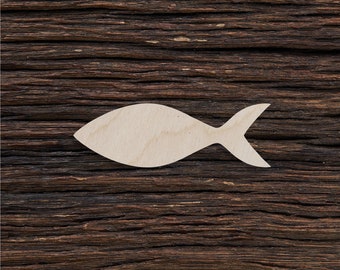Wooden Fish Shape For Crafts And Decoration - Laser Cut - Fish - Wood Fish - Fish Decor - Fish Art