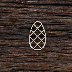 Houten pinecone gestileerd voor ambachten - lasergesneden - pinecone decoratie - houten dennenappel - houten oorbellen