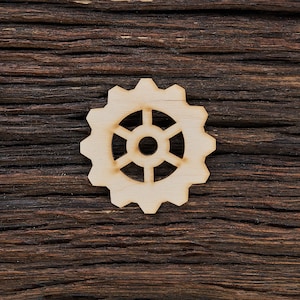 Wooden Steampunk Gear for Decoration - Laser Cut - Steampunk Gears - Wooden Cogwheel - Industrial Decor