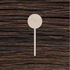 Wooden Lollipop Shape For Crafts And Decoration - Laser Cut - Lollipop Charm - Lollipop Earrings - Lollipop Invitation - Baby Shower