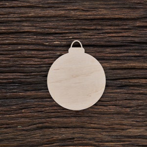 Wooden Christmas Tree Bauble Shape For Crafts And Decoration - Laser Cut - Christmas Decoration - Christmas Baubles - Chrismas Ornament