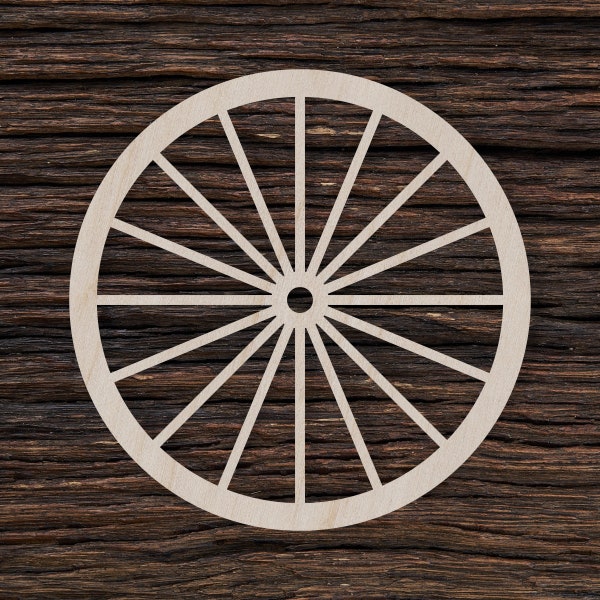 Réplique de roue de chariot en bois pour l'artisanat et les décorations - Roue de chariot antique - Réplique de roue Amish - Roue de chariot