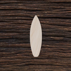 Wooden Surf Board for Crafts and Decorations - Surf Board Earrings - Surf Board Necklace - Surf Board Pendant