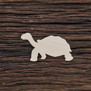 Wooden Tortoise Shape For Crafts And Decoration - Laser Cut - Turtles - Unfinished Turtle - Sea Turtle - Rustic Turtle