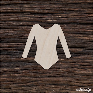 Wooden Leotard Shape For Crafts And Decoration - Laser Cut - Ballet Leotard - Plus Size Leotard -  Leotard Dress - Girls Leotard