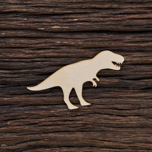 Wooden Rex Dinosaur Shape for Crafts and Decoration - Laser Cut - Dinosaur Decor - Dinosaur Birthday - T-Rex