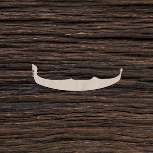 Wooden Gondola for Crafts and Decorations - Gondola Earrings - Gondola Cut Out - Gondola Pendant