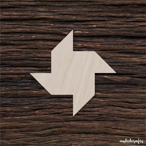 Wooden Paper Windmill For Crafts And Decorations - Wooden Blanks - Craft Blanks - Paper Windmill - Wooden Windmill - Windmill Decoration