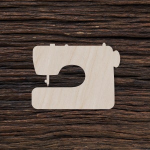 Wooden Sewing Machine for Crafts and Decorations - Sewing Machine Charm - Sewing Machine Blank - Sewing Machine Decor