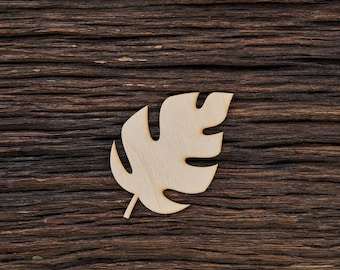 Wooden Tropical Leaf Shape For Crafts And Decoration - Laser Cut - Palm Leaf - Tropical Wall Art - Tropical Leaves - Palm Wall Art