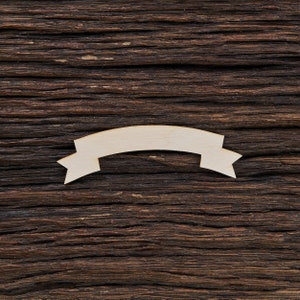 Wooden Banner Shape For Crafts And Decoration - Laser Cut - Banner Shape - Banner Shapes - Wooden Banner - Banner Supplies