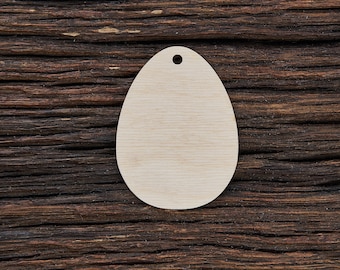Wooden Easter Egg Decoration for Crafts - Laser Cut