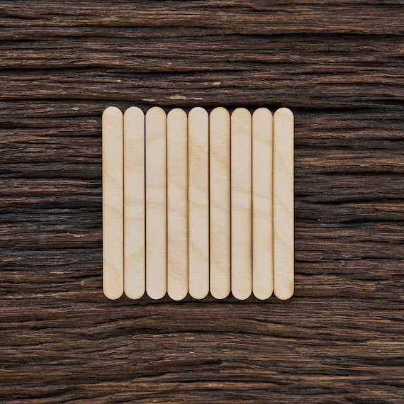 Wooden Shape Craft Sticks, Wood Craft Sticks