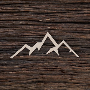 Wooden Mountain Ridge For Crafts And Decorations - Wooden Blanks - Craft Blanks - Mountain Wall Art - Mountain Bracelet - Peak Jewelry