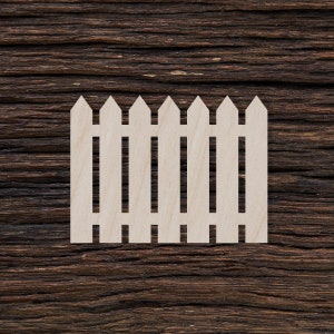 Wooden Picket Fence for Crafts and Decorations - Picket Fence - Picket Fence Pendant - Fence Earrings