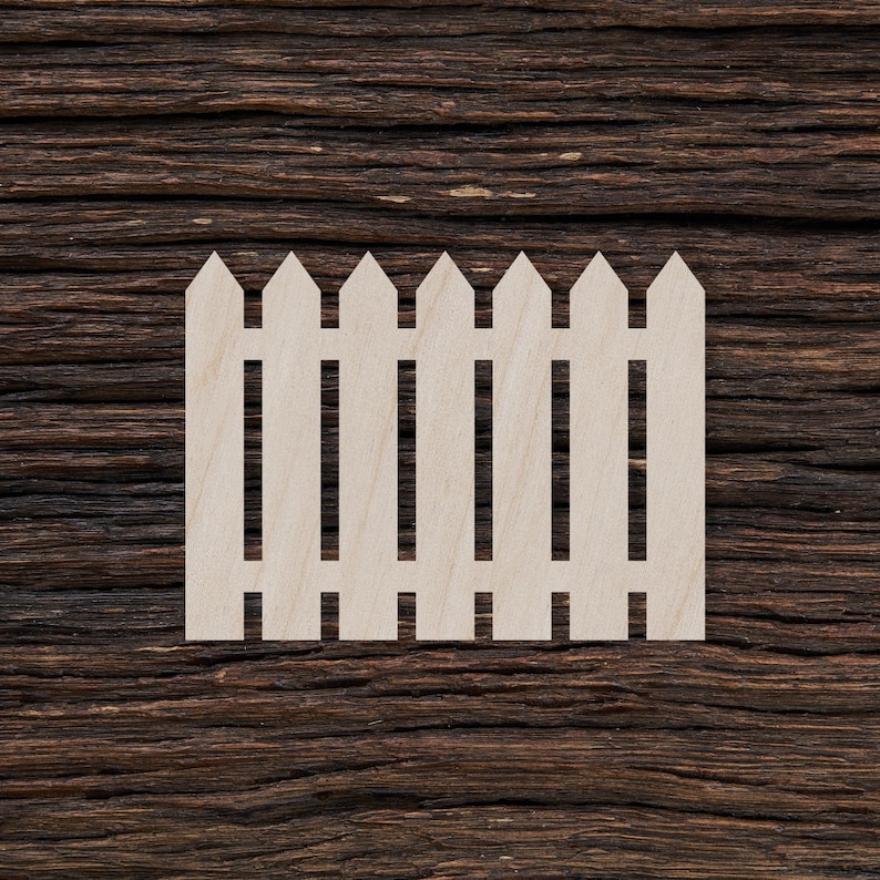 Wooden Picket Fence for Crafts and Decorations Picket Fence Etsy