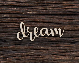 Hölzerne Dream Zeichenform für Handwerk Und Dekoration - Laser geschnitten - Sweet Dreams Zeichen - Dream - Kinderzimmer Zeichen - Schlafzimmer Zeichen