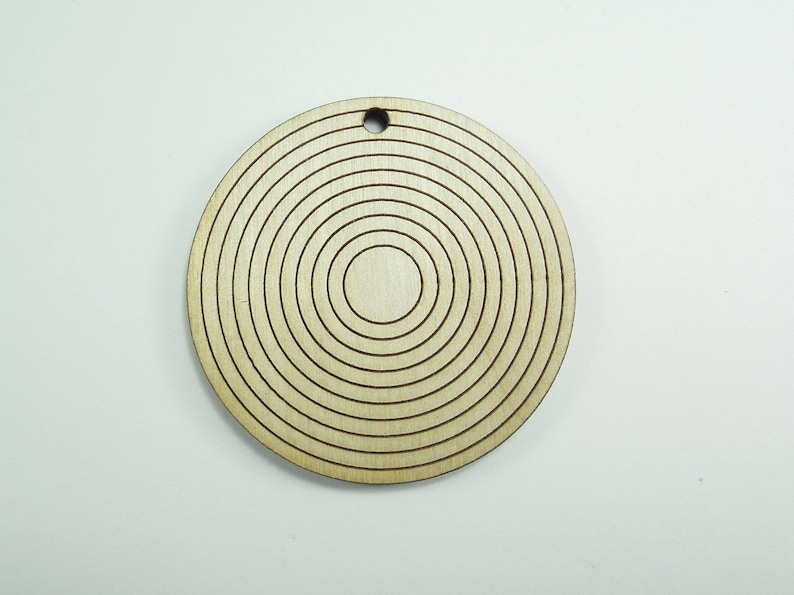 Laser Cut Wooden Earring Pendant for Crafts