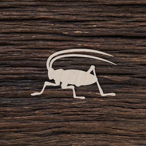 Wooden Cricket for Crafts and Decorations - Cricket Magnet - Cricket Necklace - Cricket Pendant