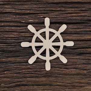 Steuerrad aus Holz zum Basteln - Laser cut - Blankoform - Dekoration - Holzform