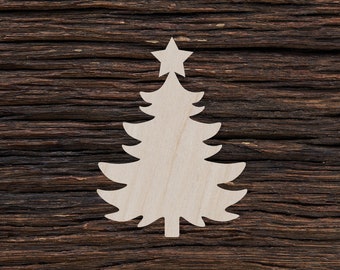Wooden Christmas Tree for Crafts and Decorations - Christmas Tree Blank - Christmas Tree Decor - Christmas Tree Charm