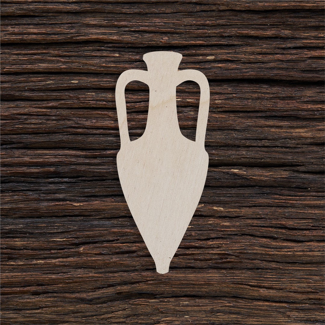 Wooden Greek Amphora Shape for Crafts and Decoration Laser Etsy