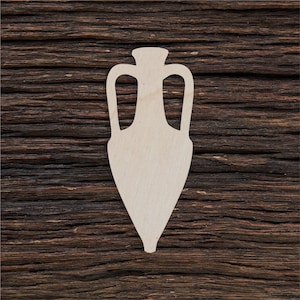Wooden Greek Amphora Shape For Crafts And Decoration - Laser Cut - Amphora Vase - Antique Amphora - Greek Amphora - Wooden Amphora