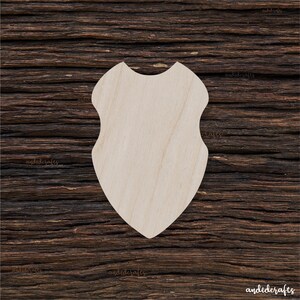 Wooden Hero Shield Shape For Crafts And Decoration - Laser Cut - Medieval Shield - Blank Shield - Larp Shield - Warrior Shield