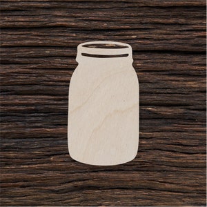 Tarro de madera Mason para artesanías y decoraciones - Mason Jar Decor - Mason Jar Wall Decor - Mason Jar Party