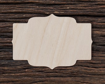 Wooden Blank Plaque for Crafts and Decorations - Blank Wooden Sign - Blank Craft Shape - Wooden Cutout Blanks - Craft Supplies