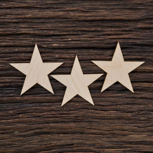 Stelle in legno per artigianato - Taglio laser - Progetto artigianale - Stella in legno - Decorazioni per la casa