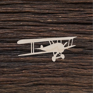 Vintage Flugzeug Form aus Holz zum Basteln und Dekorieren - Laser cut - Flugzeug Party - Flugzeug Geburtstag - Flugzeug - Flugzeug Einladung