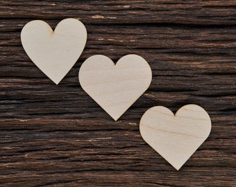 Wooden Heart for Crafts - Laser Cut - Wedding Hearts - Wooden Hearts - Personalised Hearts