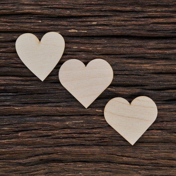 Wooden Heart for Crafts Laser Cut Wedding Hearts Wooden Hearts