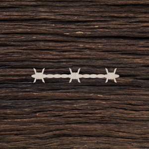 Wooden Barbed Wire for Crafts and Decorations - Barbed Wire Shape - Barbed Wire Cut Out - Barbed Wire Decor