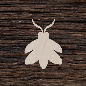 Wooden Firefly for Crafts and Decorations - Firefly Earrings - Firefly Necklace - Firefly Pendant
