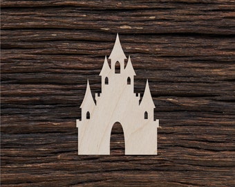 Holzschloss Form für Handwerk und Dekoration - Laser Cut - Schloss - Holzschloss - Schloss Spielzeug - Prinzessin Schloss
