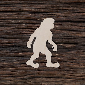 Bigfoot aus Holz für Kunsthandwerk und Dekorationen - Bigfoot Geschenke - Bigfoot Aufkleber - Bigfoot Statue