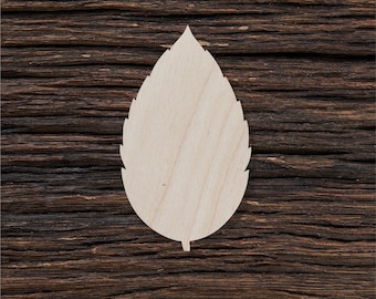 Wooden Leaf for Crafts and Decorations - Wooden Leaf Cutout - Wooden Leaf Ornament - Wooden Leaf Buttons