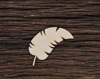 Wooden Tropical Palm Leaves Shape For Crafts Decoration - Laser Cut - Tropical Decor - Tropical Palm Leaf - Tropical Plant Art - Palm Leaves