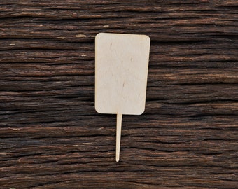 Pflanzen Marker aus Holz Form für Handwerk Und Dekoration - Laser Cut - Pflanzen Marker - Garten Marker - Kräuter Marker - Gemüse Marker